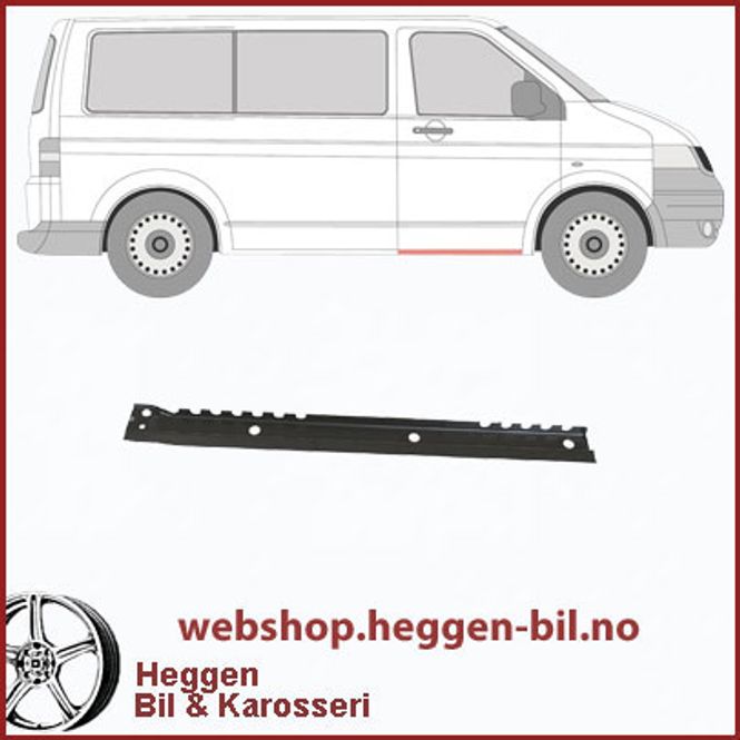 Hovedbilde Kanal VW  T5 indre under fordør. 04.03-08.15  høyre