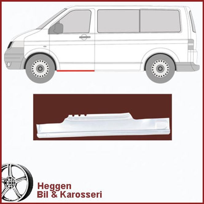 Hovedbilde Kanal VW  T5 under fordør. 04.03-08.15  venstre